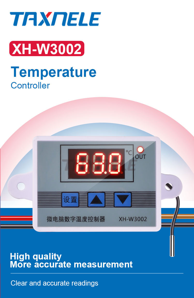 XH-W3002 12V 24V 110-220V 10A LED Temperature Controller