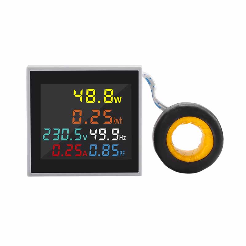 6IN1 Digital Display Voltmeter Ammeter Current Voltage Frequency Energy Meter AC monitor 100A KWH Signal Light lndicator 22MM