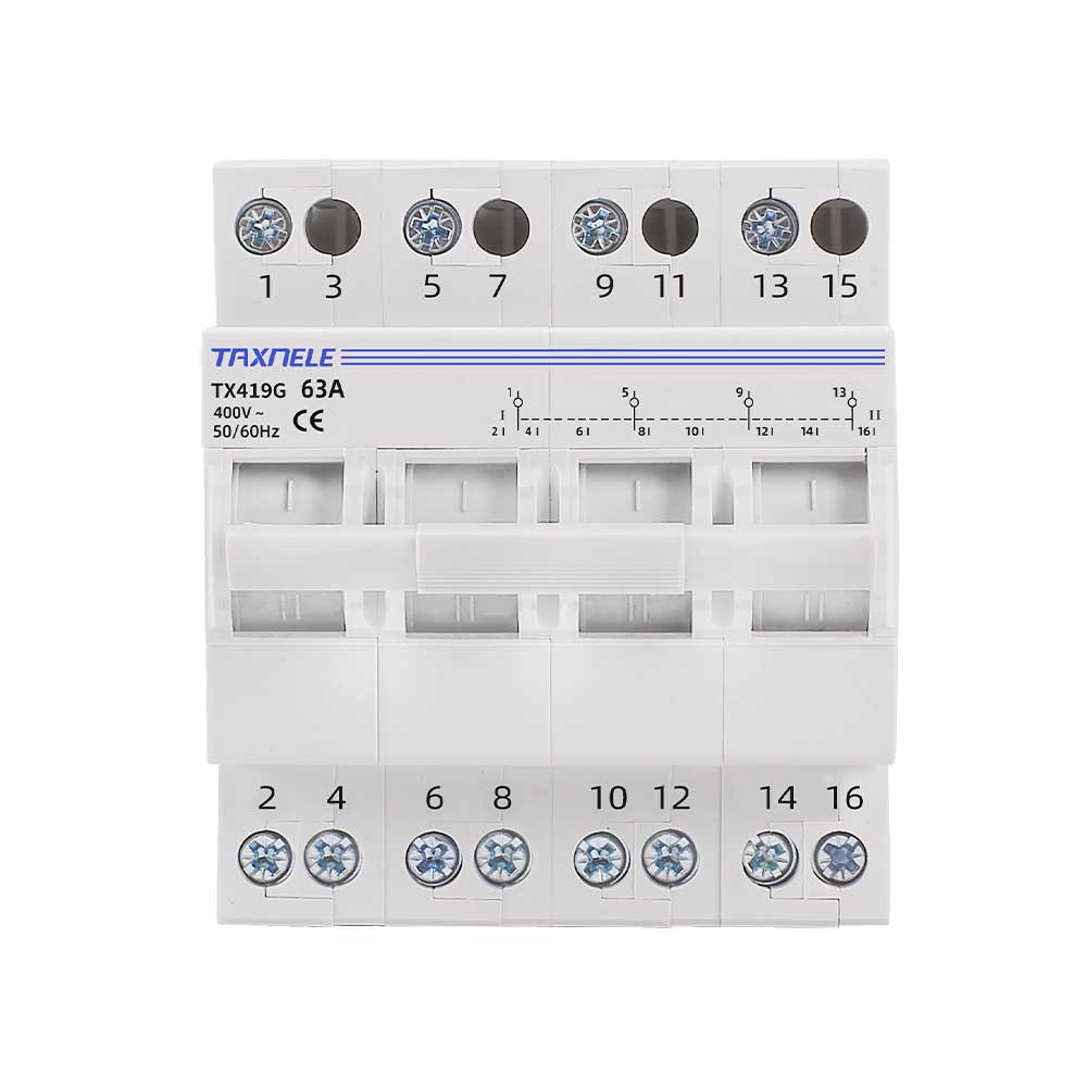 40A 63A MTS Dual Power Manual Transfer Isolating Switch Interlock Circuit Breaker 1P 2P 3P 4P 230V 400V Changeover Switch