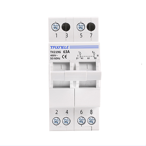 2P 40A 63A MTS Dual Power Manual Transfer Isolating Switch Interlock Circuit Breaker 230V 400V Modular Changeover Switch