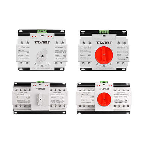 ATS 2P 4P 63A 125A Dual Power Automatic Transfer Switch AC230V 380V MCB Auto Changeover Switch Circuit Breakers